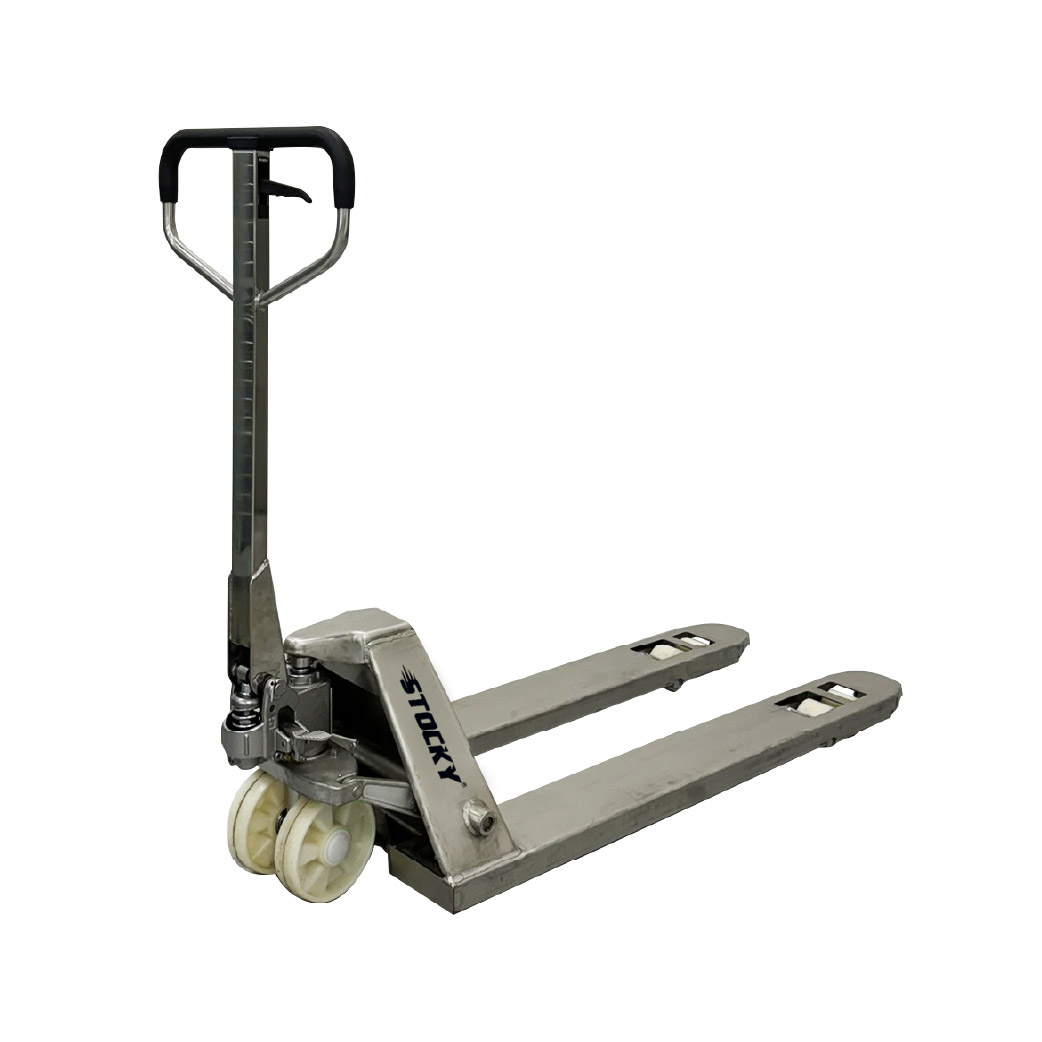 STOCKY Hydraulic Stainless Steel Pallet Truck Nylon Wheel 2.0T