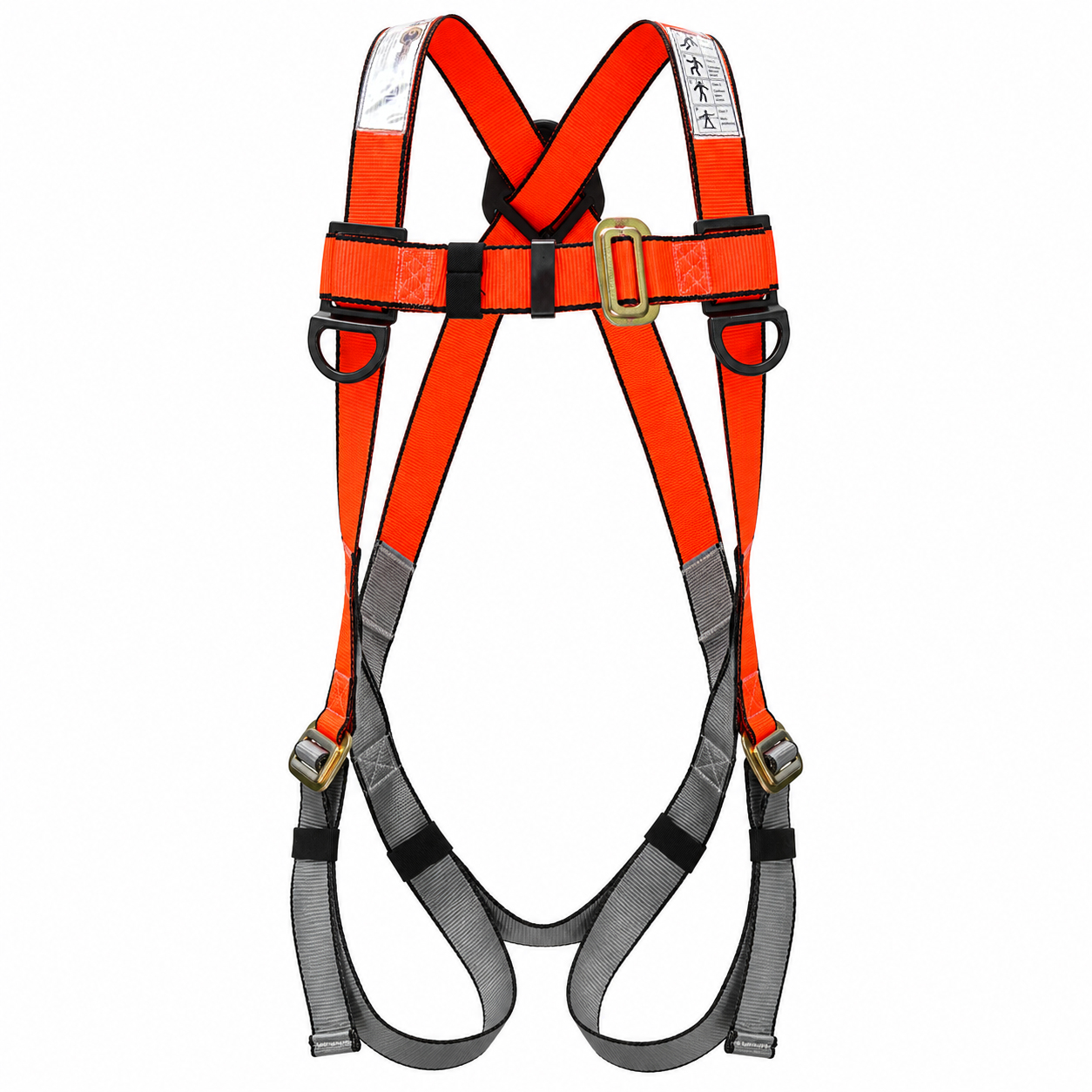 OREX Safety Full Body Hardness with Energy Absorber Double Hook Rope Lanyard