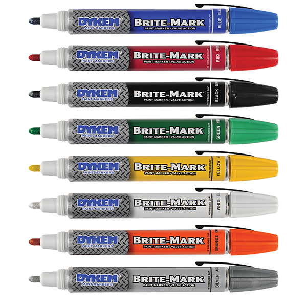 DYKEM BRITE-MARK Threaded Cap Permanent Paint Marker / Valve Action