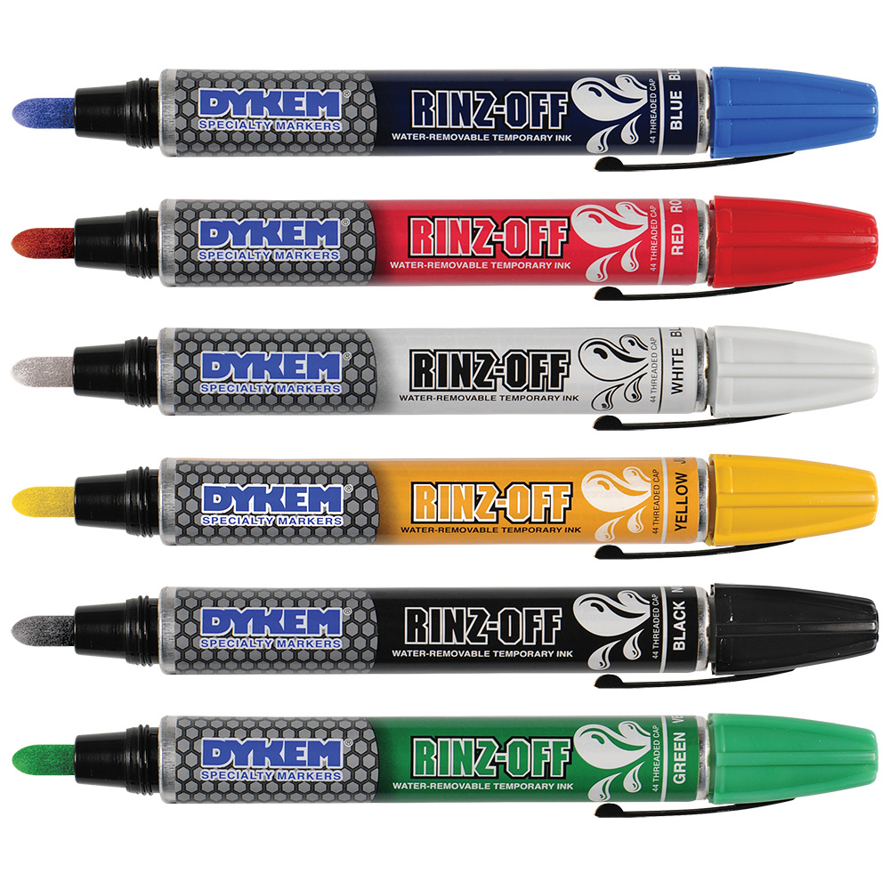 DYKEM RINZ-OFF Threaded Cap Water Removable Marker