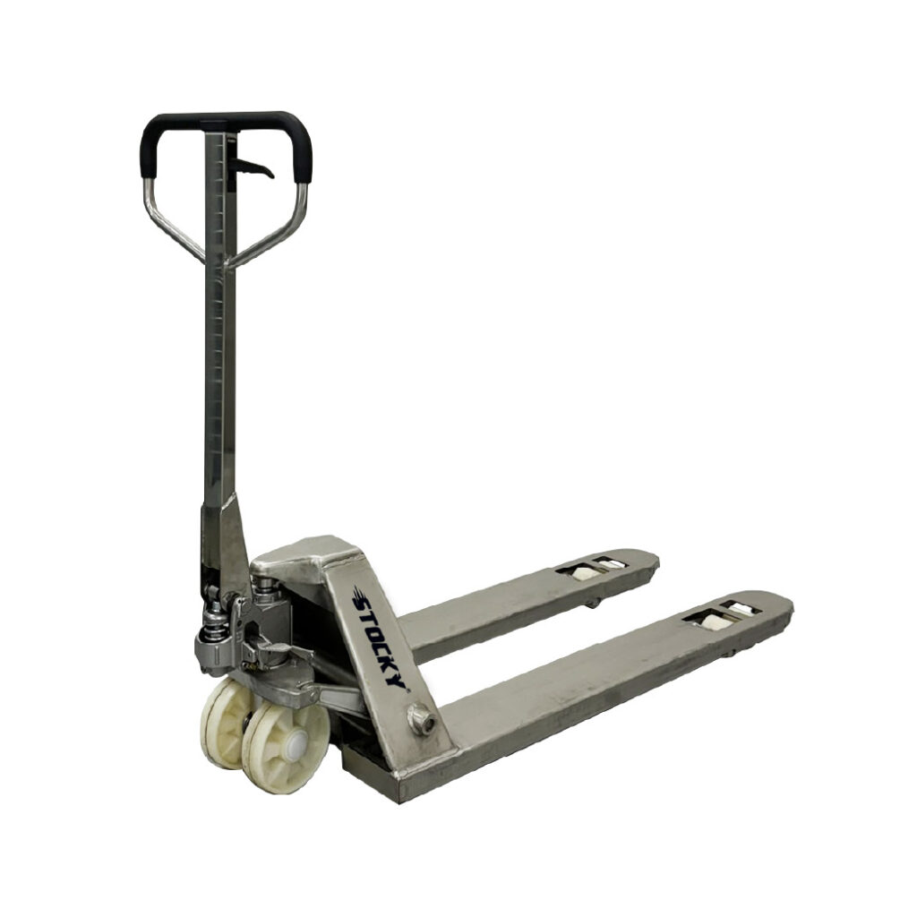 STOCKY Hydraulic Stainless Steel Pallet Truck Nylon Wheel 2.0T