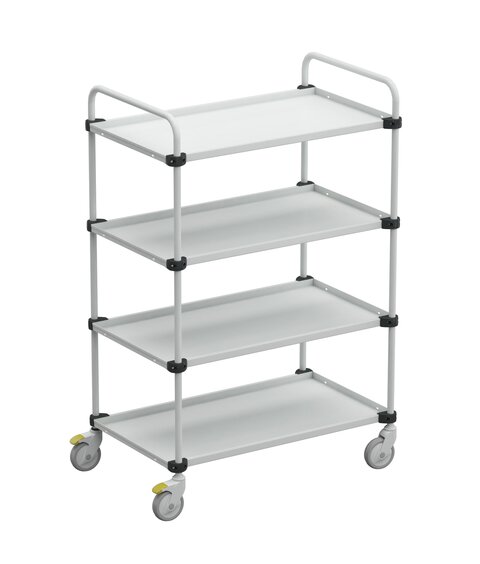 Adjustable TRTA 4-shelf trolley ESD 1090x530x1515