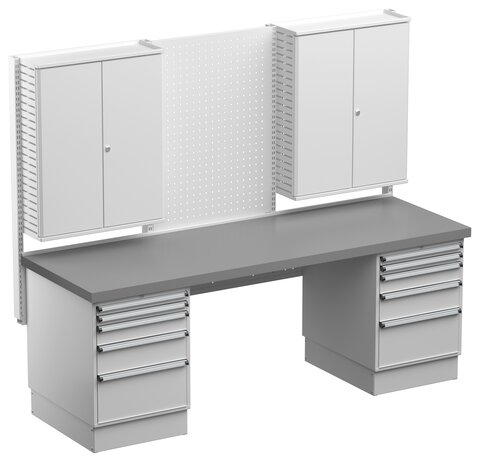 Mechanic workstation 3, heavy duty bench 2250x750