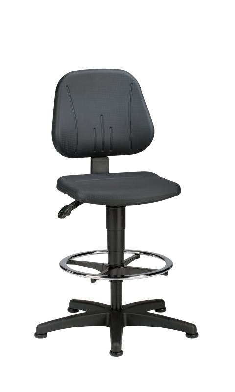 C25PU – Treston Ergo 25 task chair, black polyurethane, high