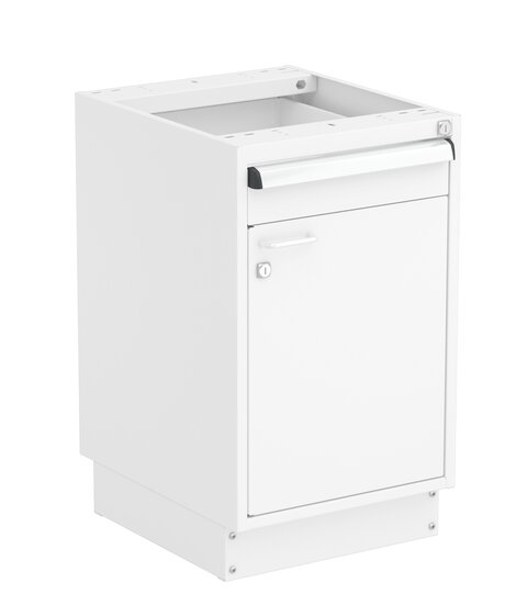 Drawer cabiner 45/66, door right with lock, plinth