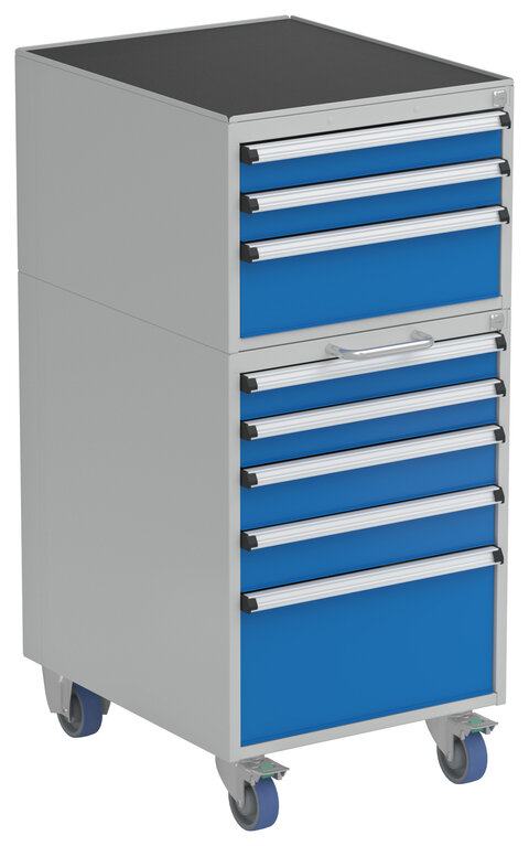 Drawer unit 53 combination 1, castors ESD