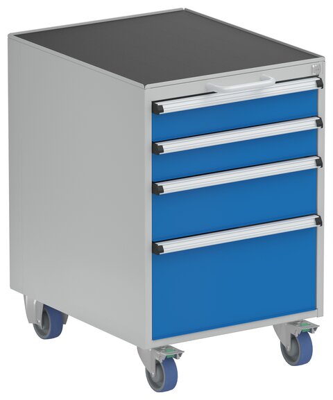 Drawer unit 53/66-10 with castors, 2x100 1x150 1x250
