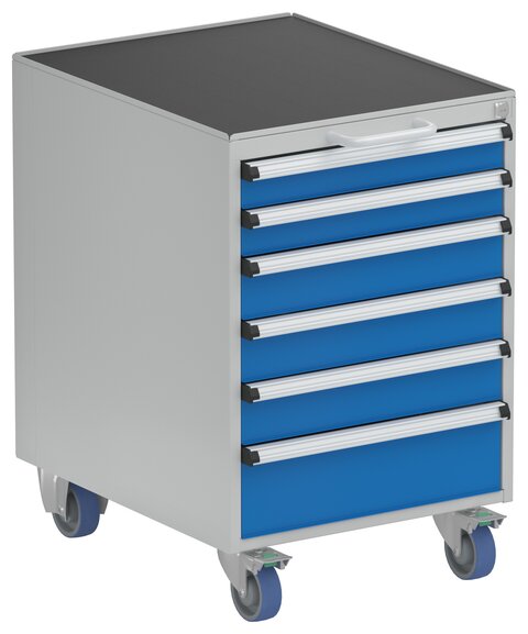 Drawer unit 53/66-2 with castors, 2x75 3x100 1x150