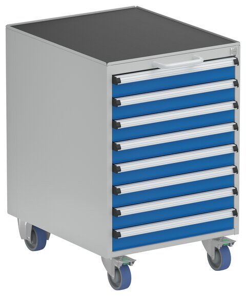 Drawer unit 53/66-7 with castors, 8x75
