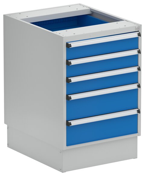 Drawer unit 53/66-9 with base, 3x100 2x150