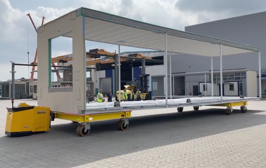 MasterMover electric tug supporting manufacturing and assembly movement