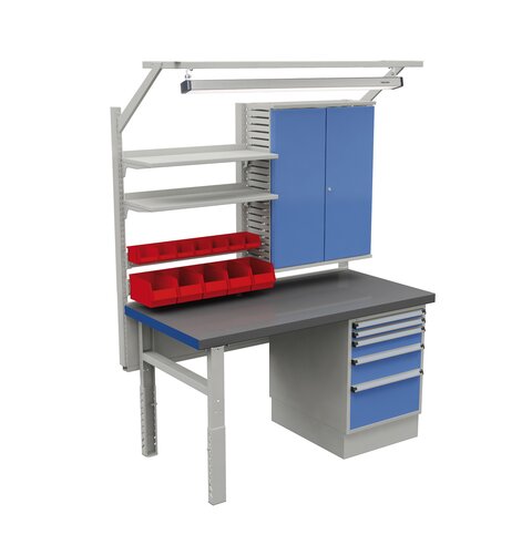 Mechanic workstation 1, Heavy duty bench 1500x750 steel top
