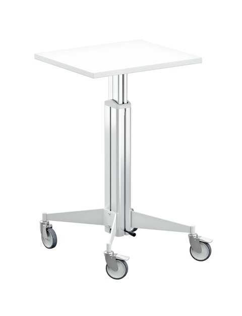 Mobile height adjustable work surface 600x500