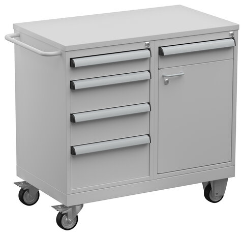 Tool Trolley 1 ESD, steel top