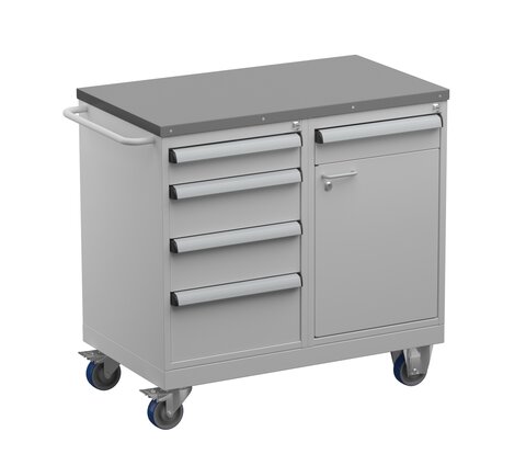 Tool trolley 1, steel top