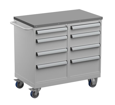 Tool trolley 3, steel top