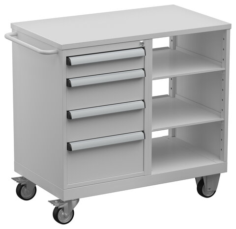 Tool Trolley 5 ESD, steel top