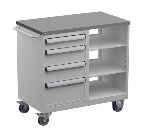 Tool trolley 5, steel top