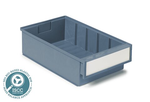 Treston BiOX shelf bin 186x300x82 blue 15 pcs