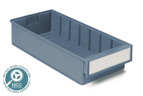 Treston BiOX shelf bin 186x400x82 blue 15pcs
