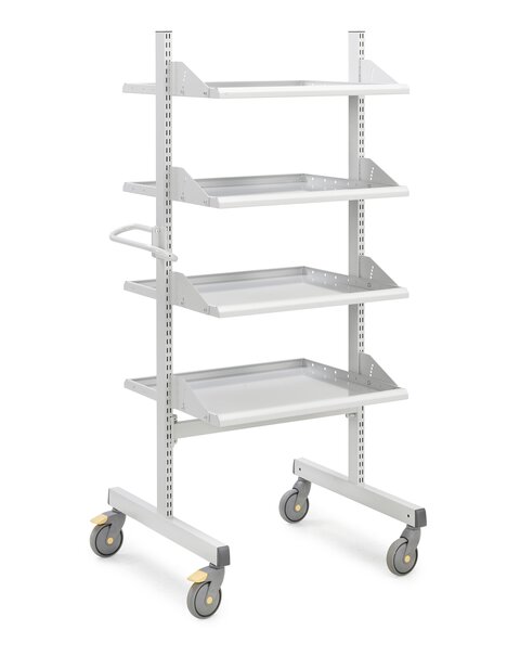 Treston Industrial Multi trolley high M750, 4 shelves ESD