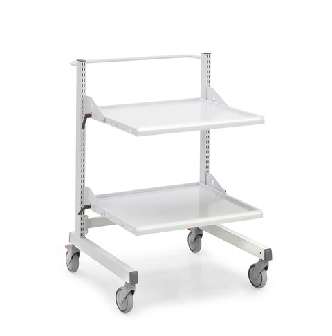Treston multi trolley low M500,2 adj. shelves