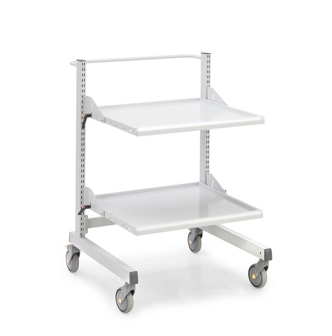Treston multi trolley low M900,2 adj. shelves ESD