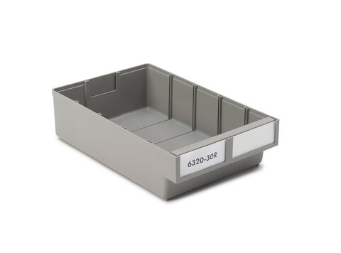 Treston ReBOX shelf bin 186x300x80 grey 20 pcs