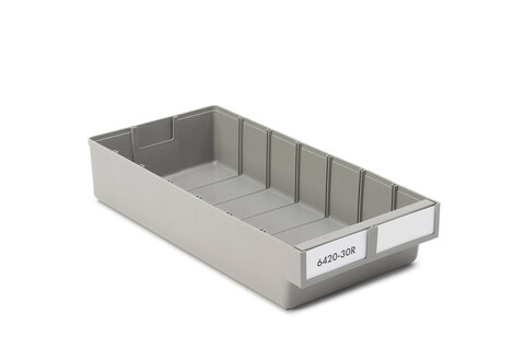 Treston ReBOX shelf bin 186x400x80 grey 20 pcs