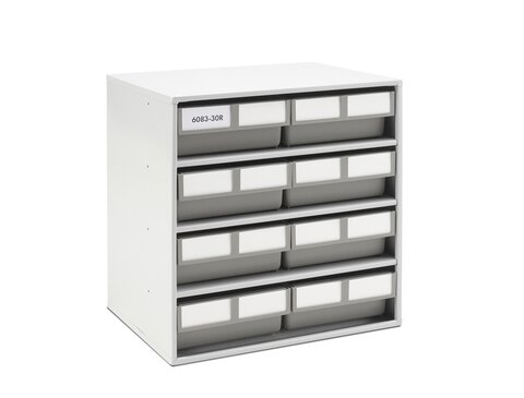 Treston ReBOX storage bin cabinet 400x300x395, grey