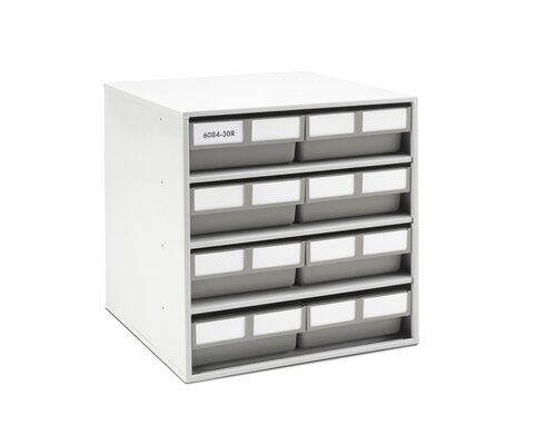 Treston ReBOX storage bin cabinet 400x400x395, grey