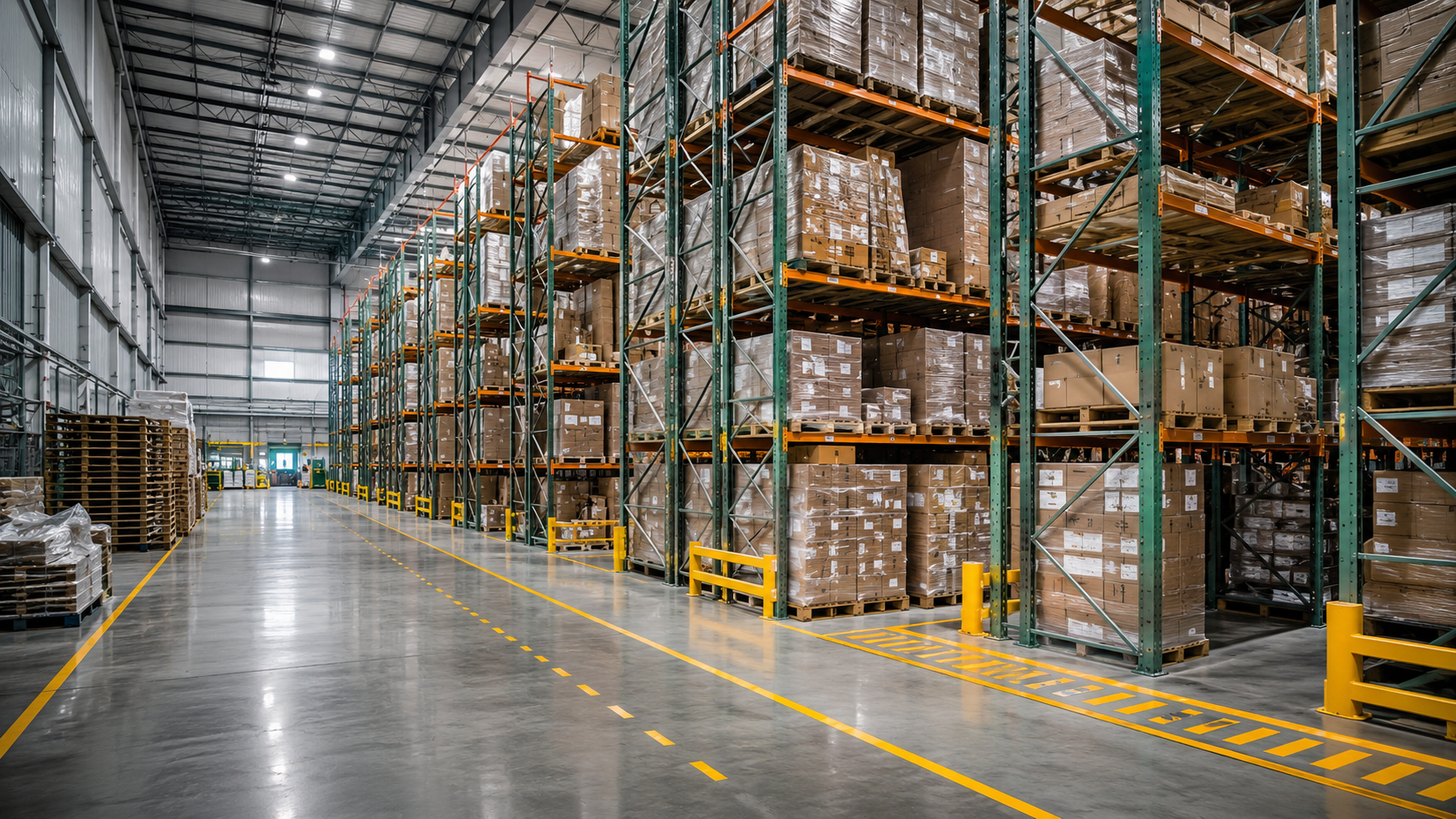 WAREHOUSE1 storage foundation racking layout and warehouse aisle planning