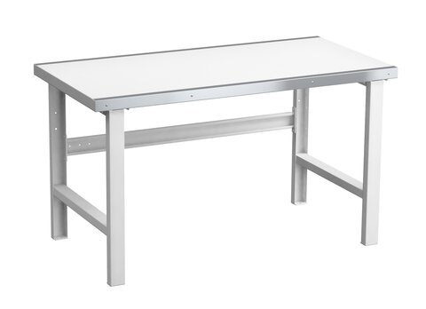 Workshop bench, heavy duty 2000x750 vinyl top with steel edg