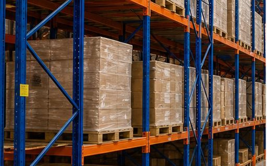 Warehouse pallet racking environment for businesses storing pallets, cartons and operational stock