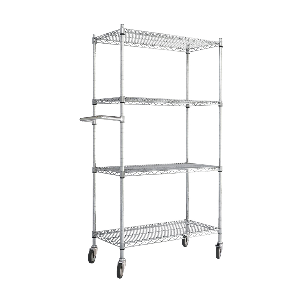 MYSTAR wire shelf trolley for warehouse storage and movement