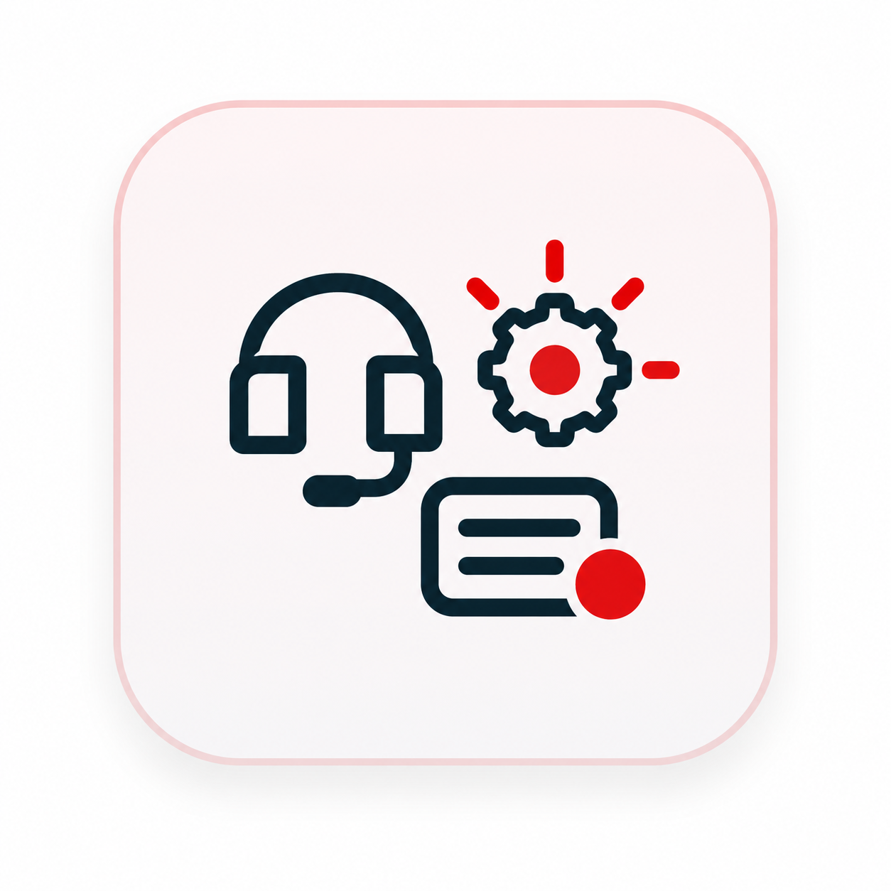 Support headset gear and message icon for BRAVI parts planning