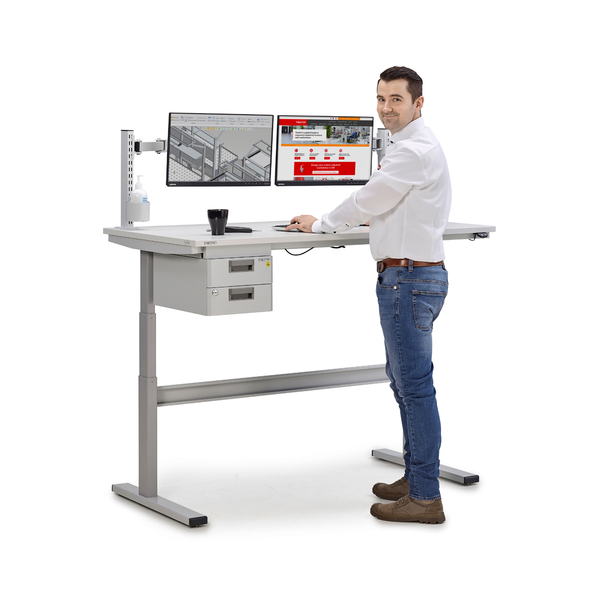 Treston TED electric desk for light industrial and office use