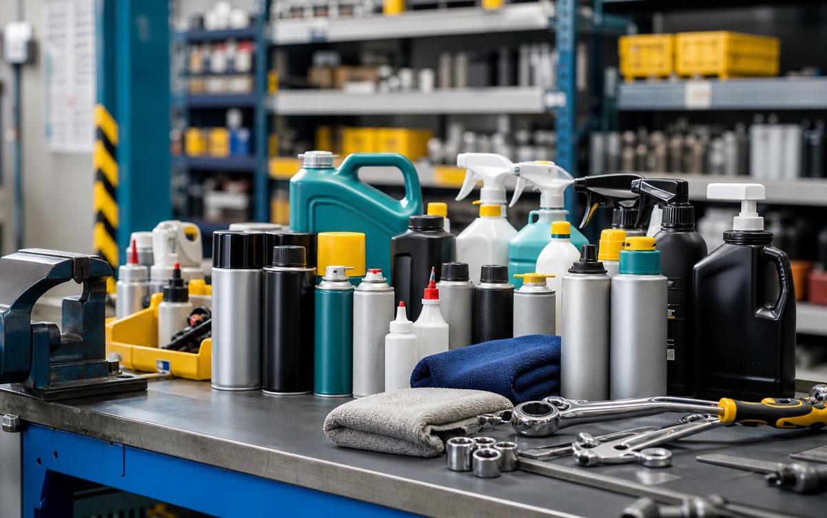 Realistic maintenance chemicals, cleaners and marking products for YKTOH category browsing