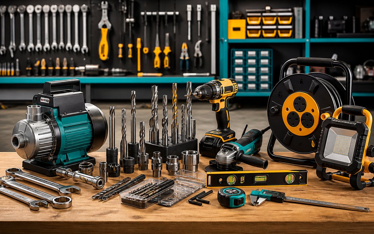 Realistic industrial tools and equipment for YKTOH category browsing
