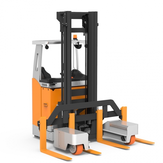 Zowell 3 Ton Electric Multi-Directional Forklift with 4 Forks