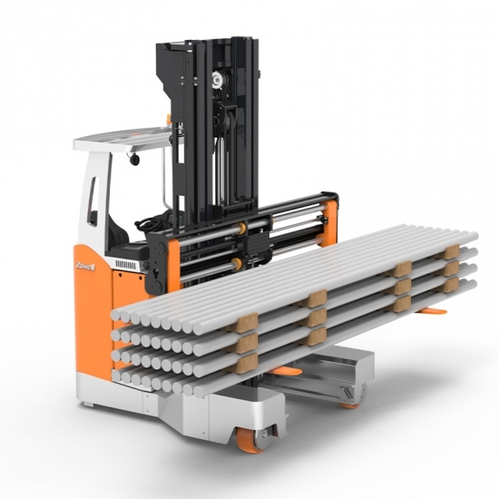 Zowell 2.5 Ton Electric Multi-Directional Forklift with Fork Positioner