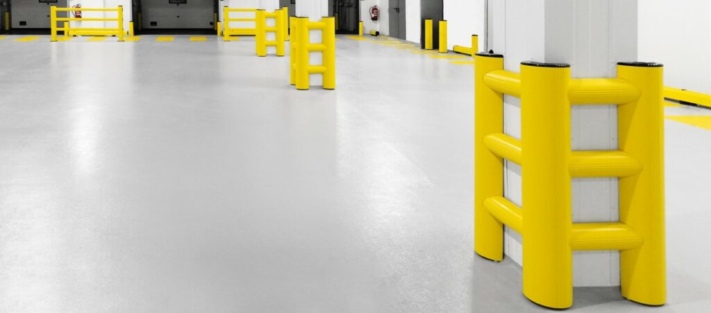 MPM column protection for parking-area pillars